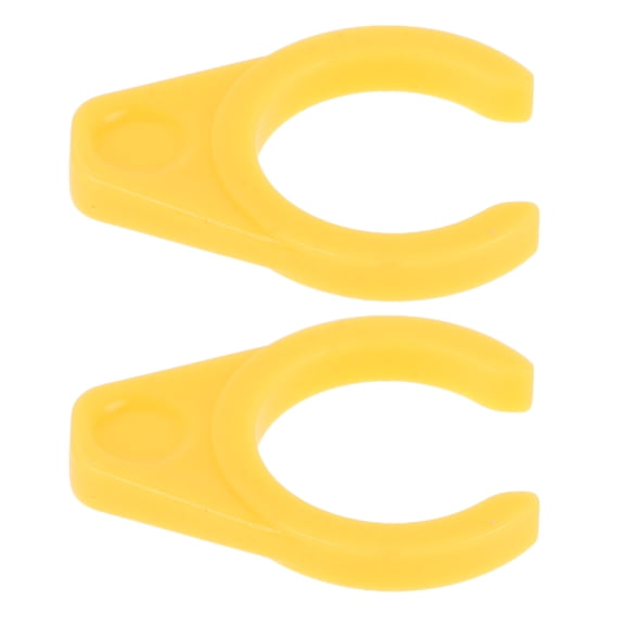 Worgeous 1 Pair Bike Pedal Quick Release Lock Yellow Plastic Square for Mountain