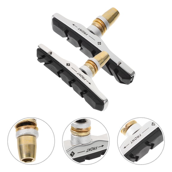 Worgeous 1 Pair Prevent Sand Stone Damage Brake Pad for Road Bike Brake Pads Replacement Durable Silent