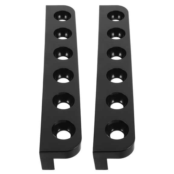SEWCHICS Spacesaving Pool Rack Black Commercial Venues 1 Pair 13.8X2.4X2.0in