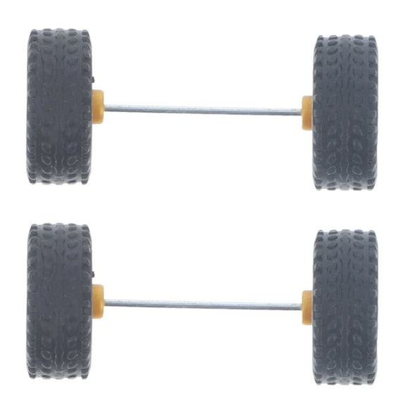 Worgeous 1 Pair Toy Racing Car Wheel RC Car Replacement Accessories 1/64 Scale Model Car Wheel
