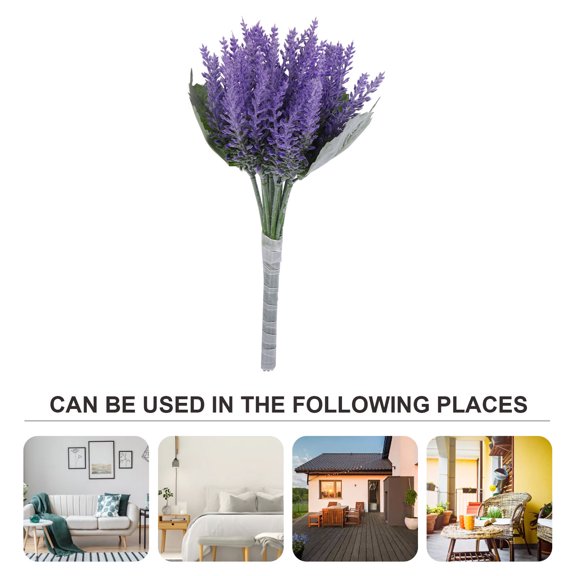 Worgeous 1 Pc Plastic Lavender Flower Wedding Home Decor Simulation Bloom