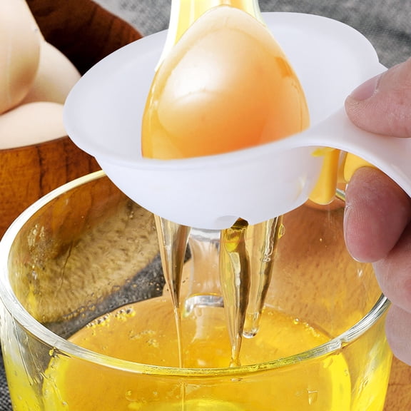 Worgeous 1 Pc Separator Arc handle Silicone Buckle Yolk Sifting Tool Kitchen Gadget Divider Cooking Sieve Accessories