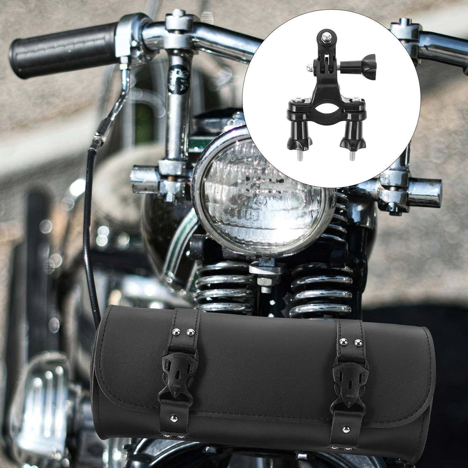 Worgeous 1 Set Action Camera Bracket for Motorcycle and Bicycle Easy Installation Handlebar and Pole Mount Compatible with GoPro