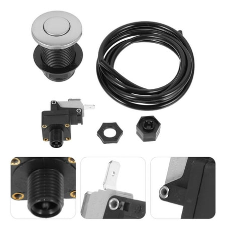 Phenofice Stainless Steel Air for Garbage Disposal, Kitchen Sink Control Button, Home Appliance Accessory, 1 Set, Compact Size