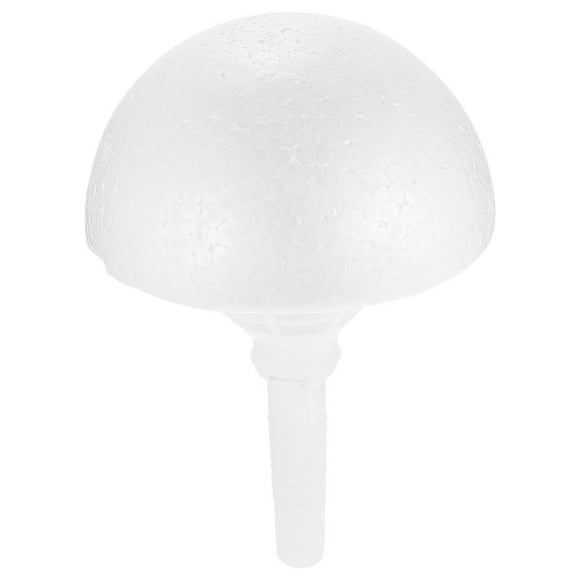 Worgeous 1 Set Bridal Style Bouquet Base for Artificial Flowers White Hemisphere Shape Plastic and Foam