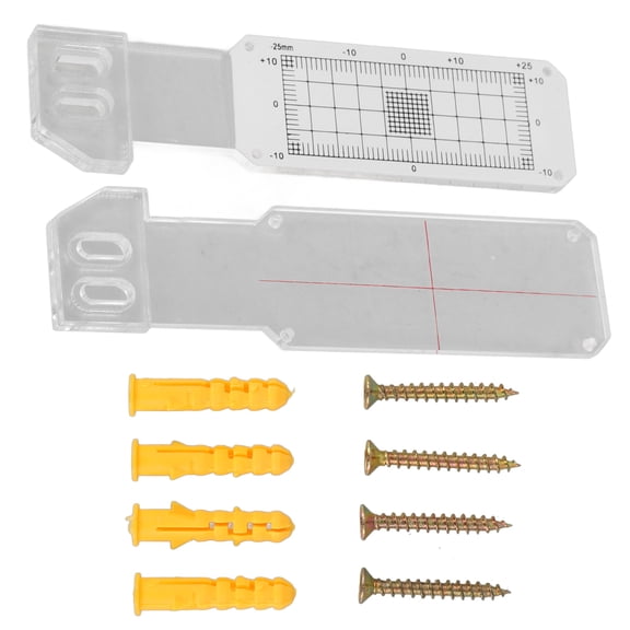 Yellow Acrylic Crack Measuring Ruler for Architecture with High Set