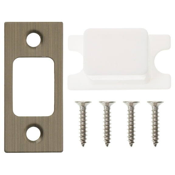 Hemoton 1 Set Door Strike Plates with Metal Latch Plate for Secure Installation