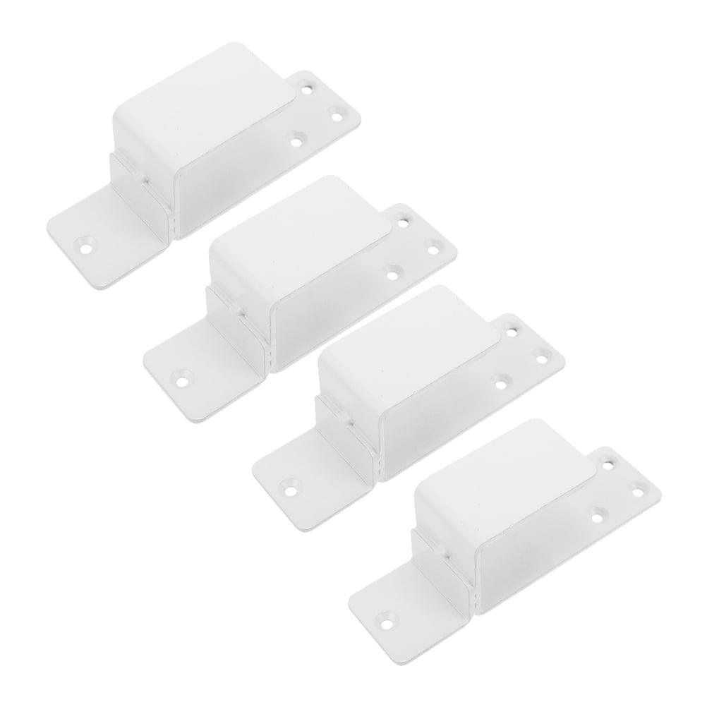 HOOWIFFY White U-Shape Steel Door Bar Bracket Heavy Duty Security Lock for Enhanced Home Safety and Protection