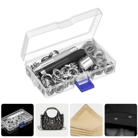 1 Set Grommet Tool for Curtains Clothing Tarps Heavy Duty Eyelet Punch Tool Metal Grommet for Replacement 12MM Inner Diameter