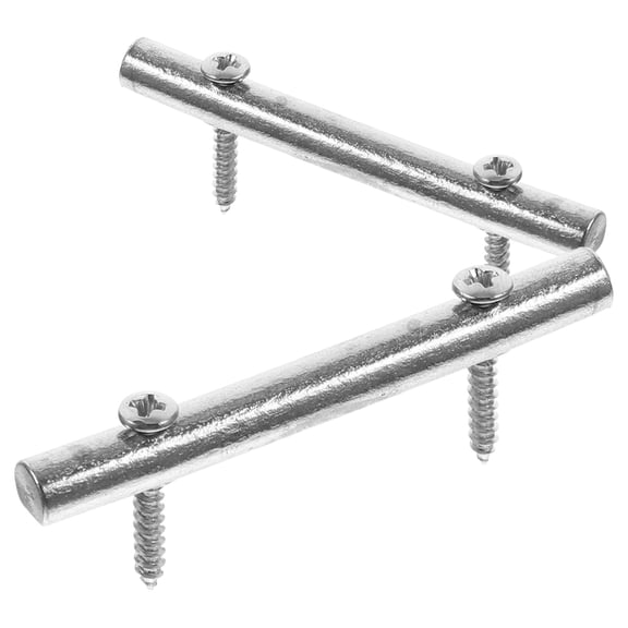 COMPUKAS Guitar Accessories Electric Guitars Silver Brass 2Pcs 1.9X0.22X0.18In