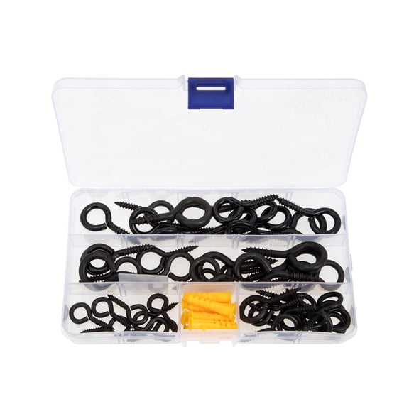 Worgeous 1 Set Heavy Duty Metal Screw in Practical Eye Bolt Screw Hooks for Home