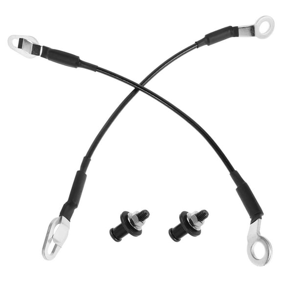 SEWCHICS Heavy Duty Black Metal Tailgate Cable Replacement Set for Truck Tailgate Support and