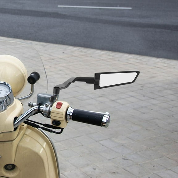 Worgeous 1 Set Motorcycle Rear View Mirrors Stealth Side Mirrors Adjustable Rotating Rearview Mirror for Racing Motorcycles Handlebar Clamp, and End Side Mirror