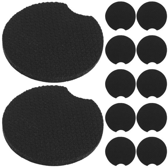 Worgeous 1 Set Neoprene Car Cup Holder Coasters Diy Sublimation Blanks For Heat Transfer Anti-Slip Car Cup Mats For Car Diy Cup Coasters