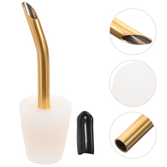 Worgeous 1 Set Outdoor Kettle Spout Stainless Steel Teapot Pourer Water Kettle Spout Thin Tube