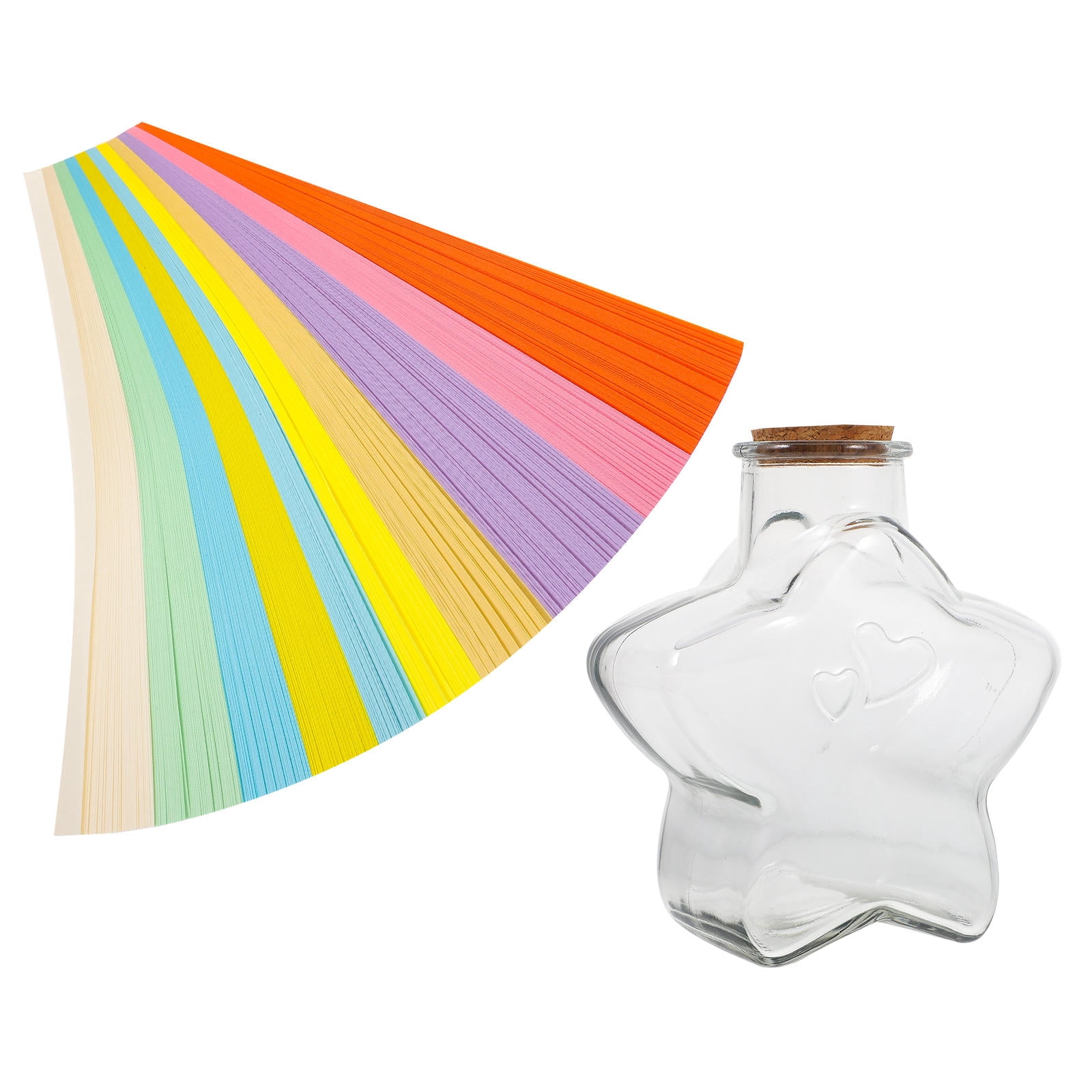 WHAMVOX 1 Set Origami Star Strips Assorted Color Great For Decoration And Presents