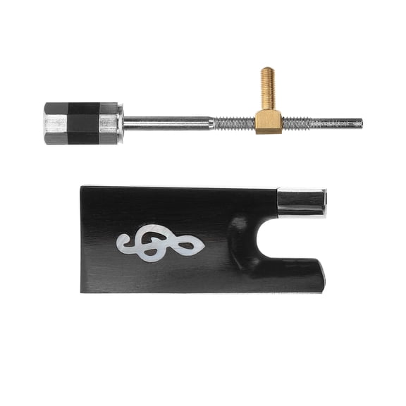 Worgeous 1 Set Professional 4/4 Violin Metal Bow Metal Bow Frog Replacement Cello Bow Frog