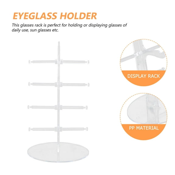 Worgeous 1 Set Simple Style Boat-shaped Sunglasses Display Rack for Home and Store 11.2x6.3x6.3in