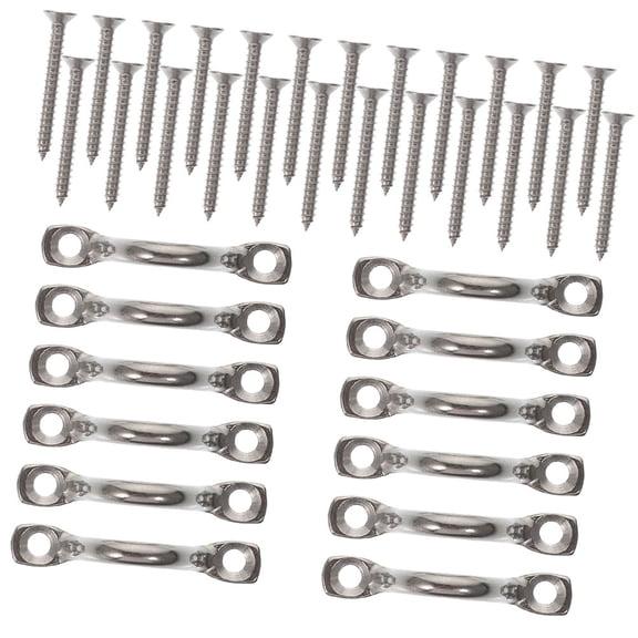 WORGEOUS  Kayak Deck Grips Stainless Steel Pad Eye Straps Drain Door Handles