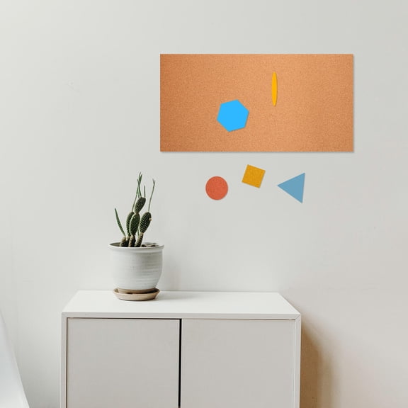 Phenofice Office Memo Board Light Brown 1 Set 49.2X15.9in