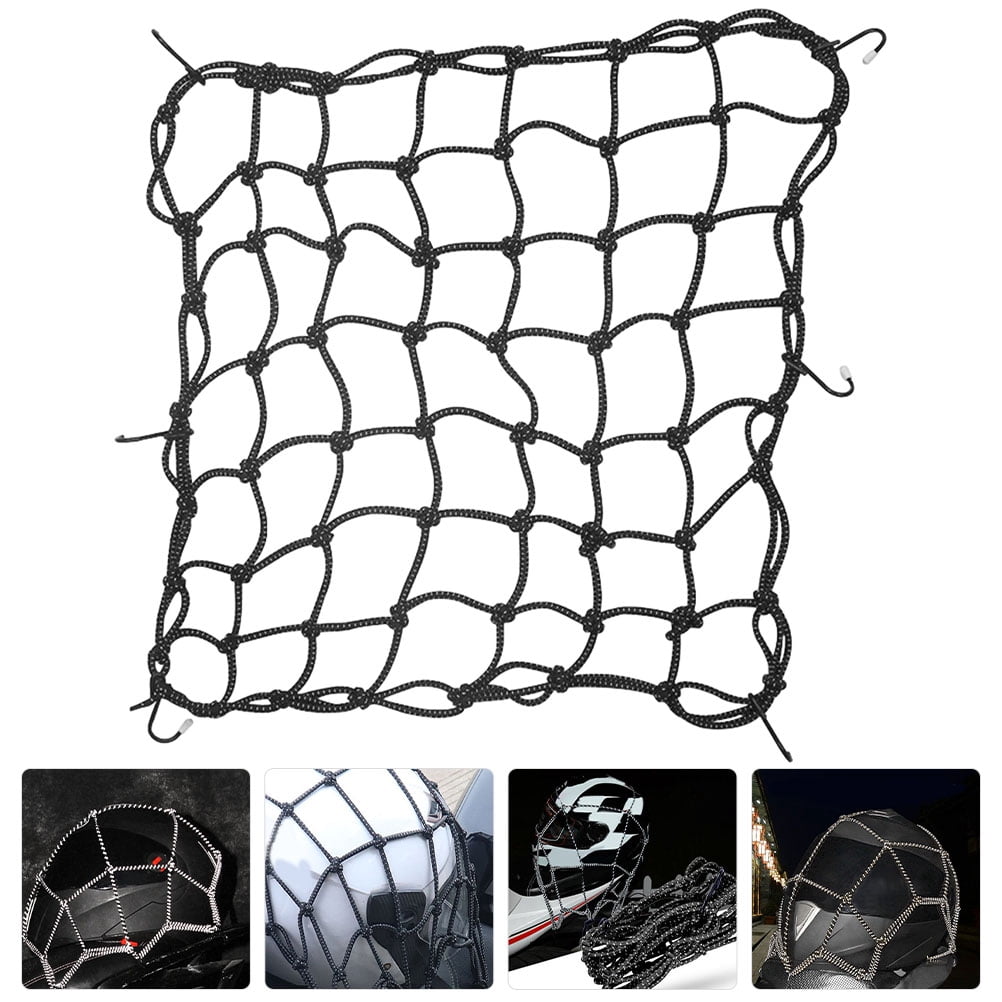 Worgeous 1 Set of Latex Thread Luggage Tank Mesh Cargo Net Motorcycle Cargo Net