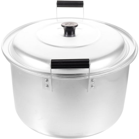 Worgeous 1 Set of Soup Pot Stock Pot Thick Soup Pot Double Handle Cooking Pot Boiling Water Pot with Lid