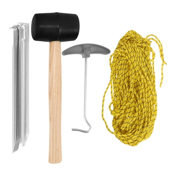 RENACLIPY Tent Fixing Pegs and Removal Tool Kit for Hiking Camping Outdoor Tent Setup 1 Set