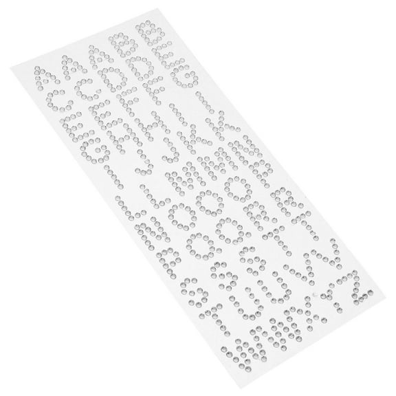Worgeous 1 Sheet Self Adhesive Rhinestone Alphabet Stickers Glitter Letters For Graduation Cap Decorations Diy Crafts Shiny And Clear For Journals And Scrapbooks