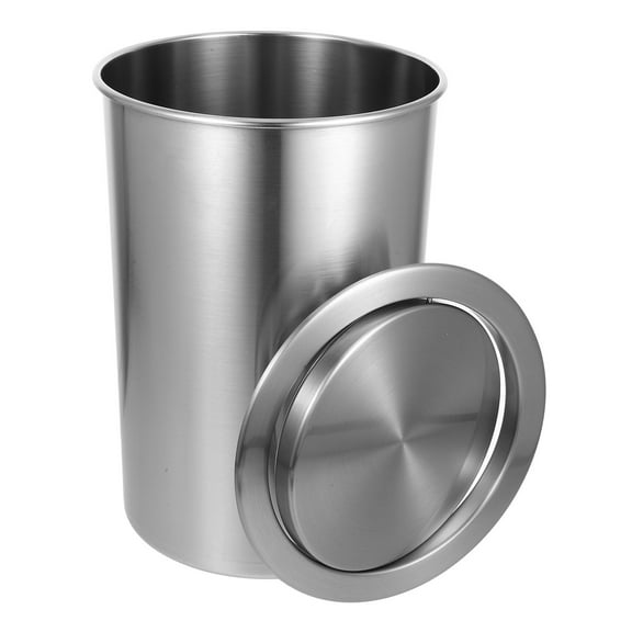 SEWCHICS Embedded Trash Bin Stainless Steel 1Set 11.4X8.1X8.1In