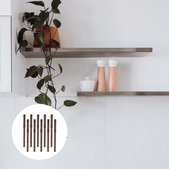 Worgeous  10 PCS Partition Support Pin Shelf Pegs Storage Shelves Heavy Duty Shelving Coffee