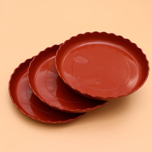 SWETRACE Flower Pots Tray Flowerpot Drip Tray Red 10Pcs for Balcony