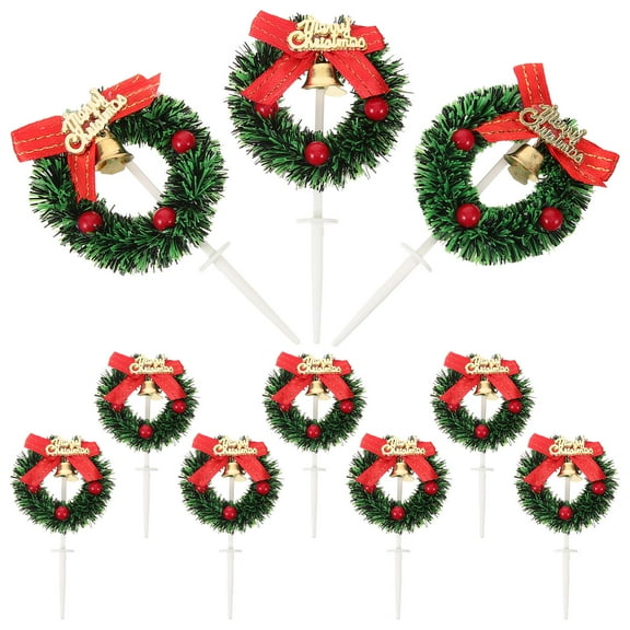 COSMOBETTY Cake Toppers Plastic for Anniversary 10Pcs 2.4x2.4x3.5in