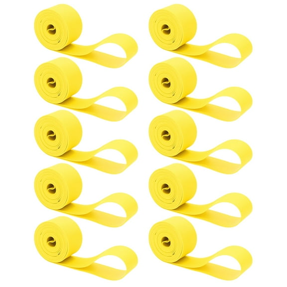 Worgeous  10 Pcs Anti-puncture Tire Pad Strip Sealant Tape Tires Yellow