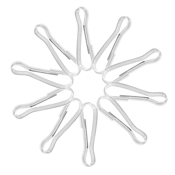 Worgeous 10 Pcs Banner Hook Stainless Steel Hook 3.00X1.00X0.20CM Silver