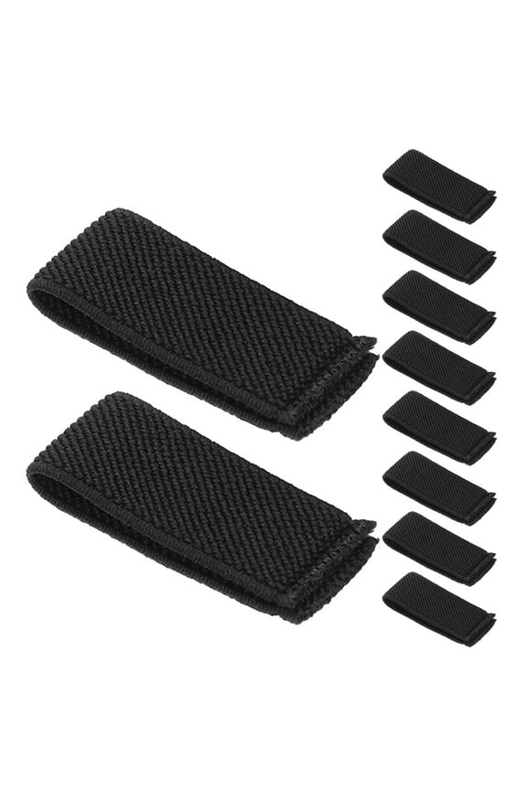 Worgeous 10 Pcs Belt Accessories for Men Elastic Belt Loop Man 4.00X2.00X0.50CM Black
