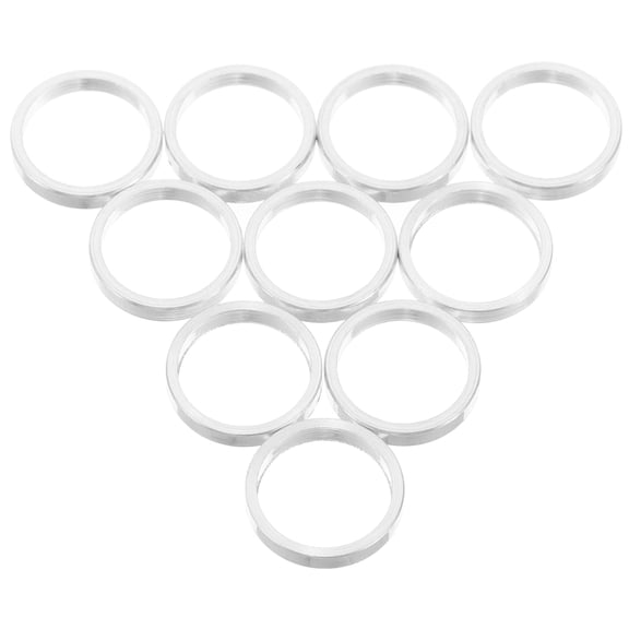 FUTUREORYY Headset Spacer Silver 10pcs for Mountain Biking