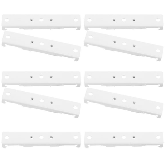 Worgeous 10 Pcs Cable Rod Curtain Track Accessories 9.20X2.00X0.70CM White