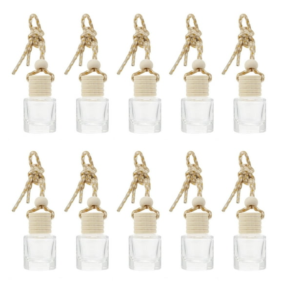 Worgeous  10 Pcs Car Perfume Pendant Hanging Air Fresheners for Bottle