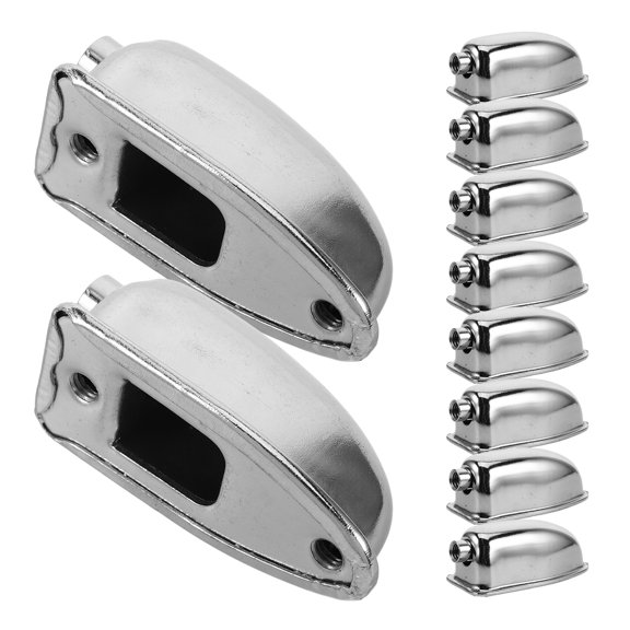 LITINKIMI Secure Drum Heads Snare Drum Lugs Silver Iron 10Pcs
