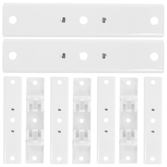 Worgeous 10 Pcs Deck Railing Brackets and Panel Curtain Track Accessories for Home Improvement and Outdoor Use