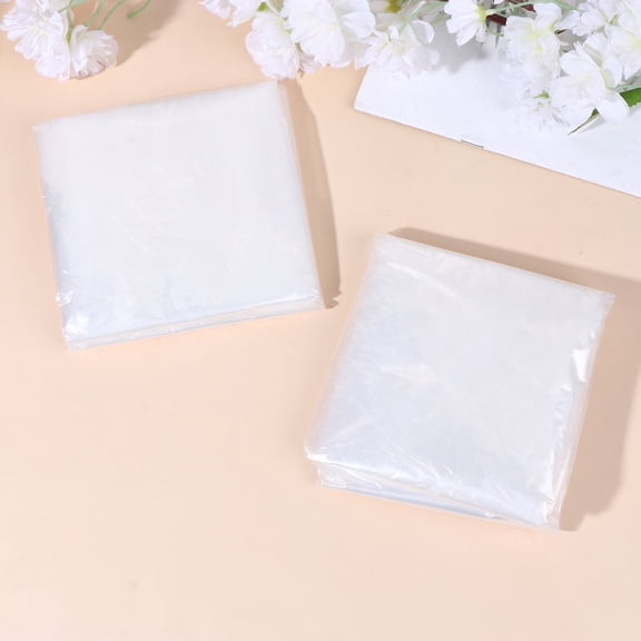 Worgeous 10 Pcs Disposable Raincoat Coats for Men Travel Woman White