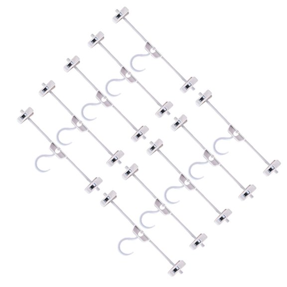 COSMOBETTY Adjustable Clothing Hanger Plastic Wide Use for Home 10Pcs