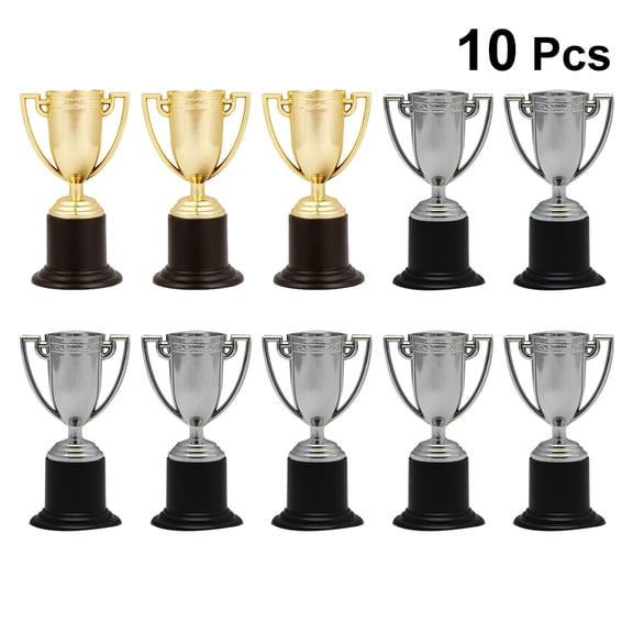 Worgeous  10 Pcs Mini Trophy for Kids Small Awards Trophies Child Student