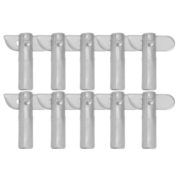 Worgeous  10 Pcs Scaffolding Lock Pin Guardrails System Accessory Silver