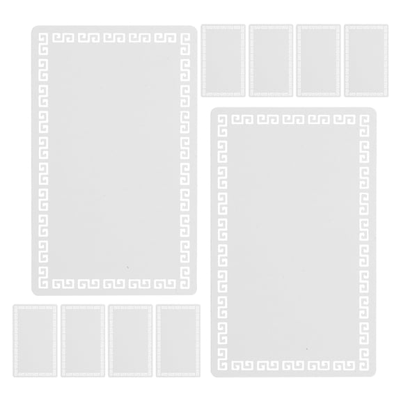 Worgeous  10 Pcs Stamp Positioner Tool for Card Making Sublimation Sign Blanks Business Cards Baby White