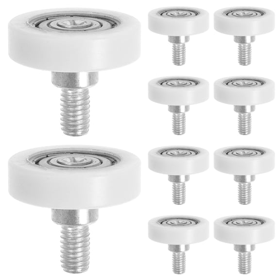 Worgeous 10 Pcs Track Wheel Work Fitness 2.70X2.70X2.00CM White