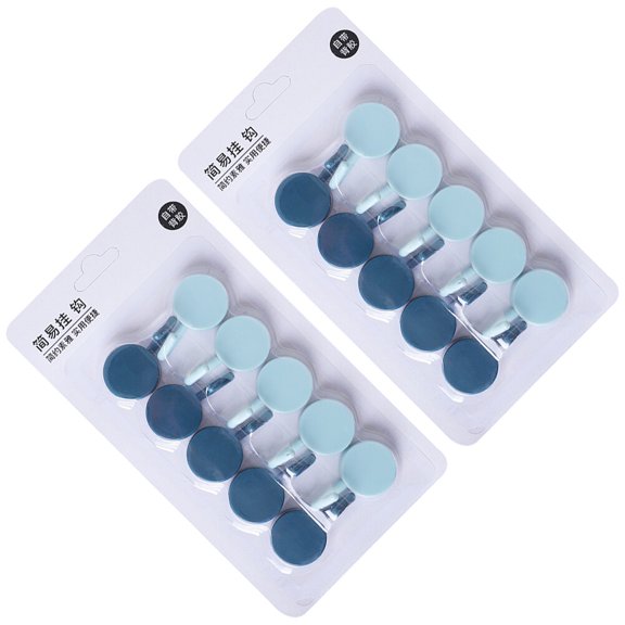 WHAMVOX Assorted Color Wall Mount Tool Pack for Home Decorate 10Pcs Easy StorageHooks