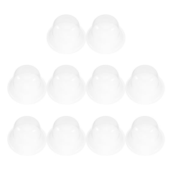 Worgeous 10 Pcs Wide Brim Hat Clear PVC Display Stand Stackable Storage ...