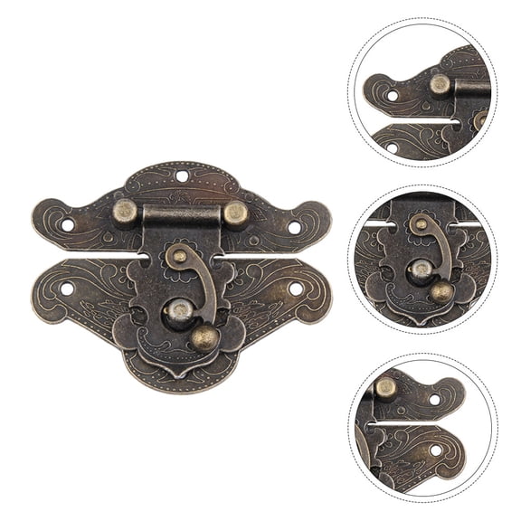 Worgeous 10 Sets Memorabilia Box Latch DIY Box Making 4.8X3.7X0.3CM
