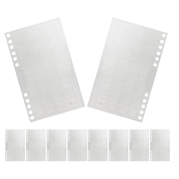 Worgeous 10 Sheets Page Tabs For Notebook Book Sticky Tabs Clear Sticky Page Tabs Self-Adhesive Index Tabs For Annotating Books File Folders And Binders
